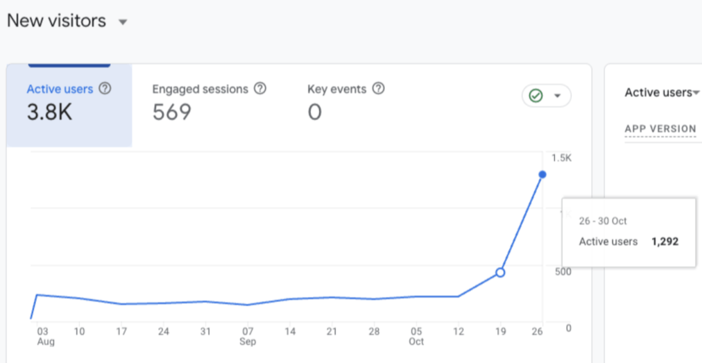 lead gen for service providers - results new visitors